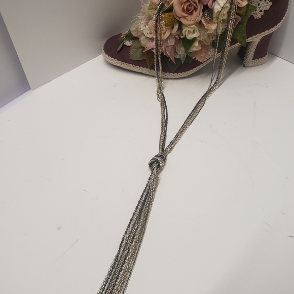 Alfani Long Multi Tone Knot Necklace - Picture 7 of 8